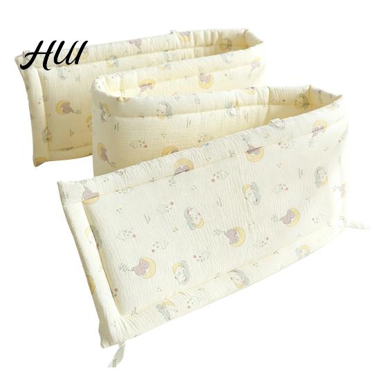 Washable Baby Bed Protection Cotton Crib Bumper Pad for Newborns, Anti-collision Breathable Fixed Quilting Liner Liner, Easy Install Soft Protective