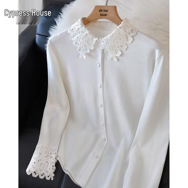 Women s Solid Lapel Long Sleeve Knitted Cardigan One Size