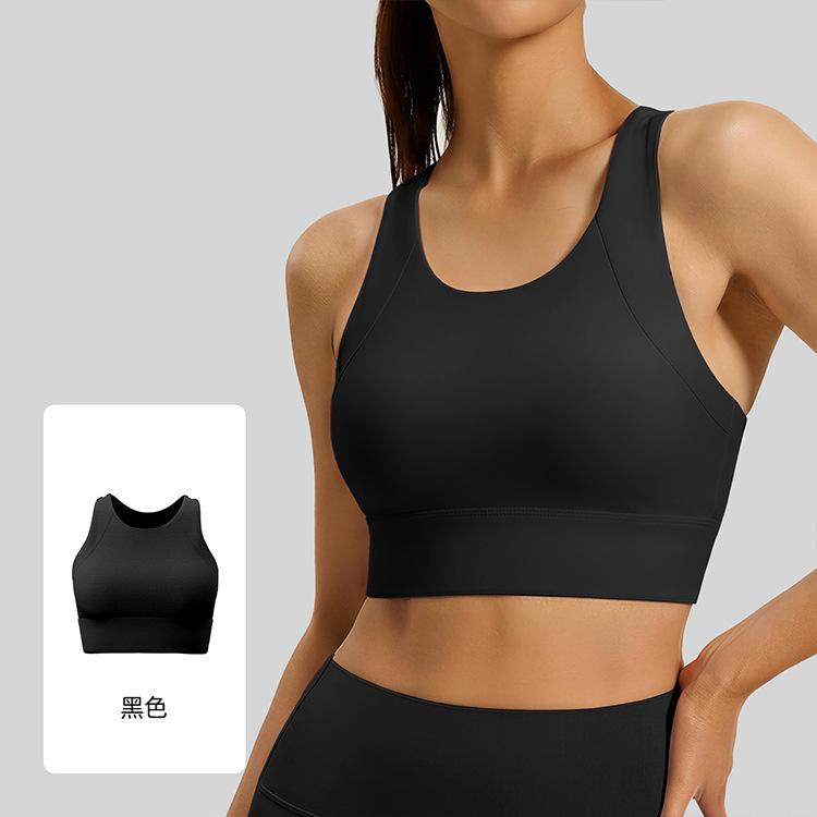 Work-type beauty back exercise can be worn outside shock-proof high-intensity running fitness yoga clothes vest bra