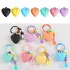 Heart Pendant Loose Bead DIY Jewelry Making Charming 3D Heart Spacer Bead