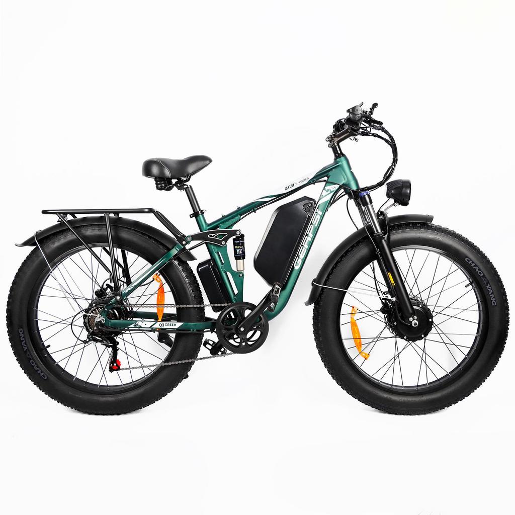 E-Bike Baolujie DP-2603 3000W Dual Motor 48V25AH Battery Mountain Electric Bike 26 Inch Off-Road Tires All Terrain Adult Electric Bicycle