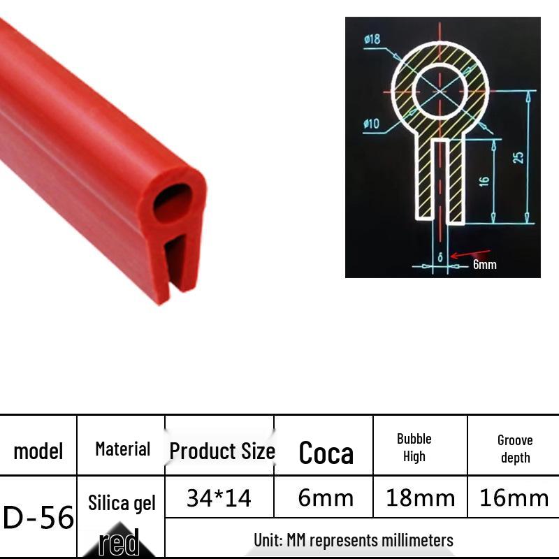 U-Shaped Waterproof Anti-Collision Dustproof Electrical Cabinet Rubber Seal