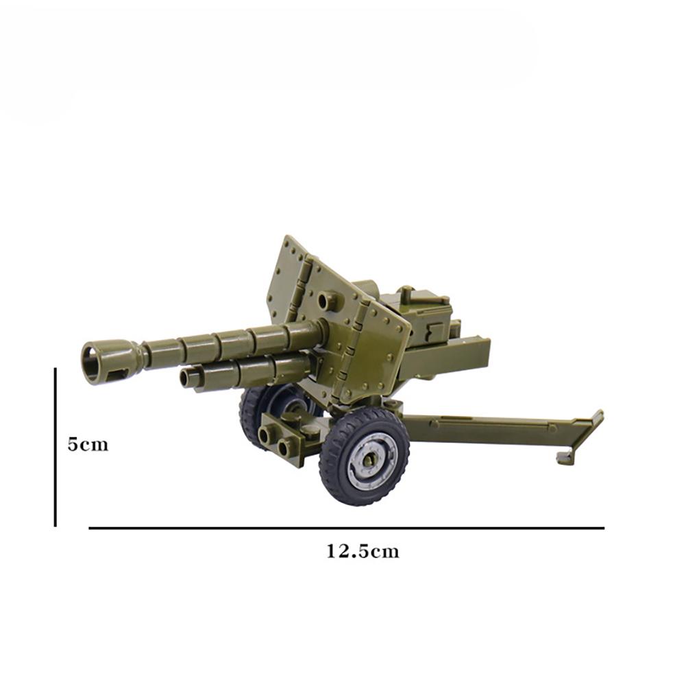 Militärwaffen Minifiguren Bausteine Kanone Haubitze Zusammengebaute Spielzeuge Für Kinder Feiertagsgeschenke