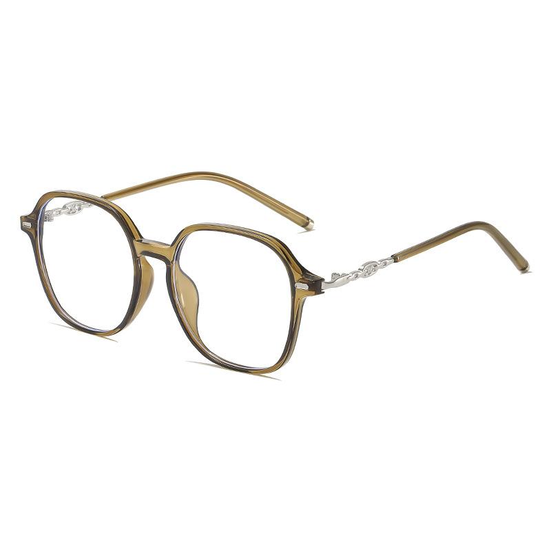 

JYL TS Round Sunglasses Unisex UV Protection Hip-hop Thick Frame 92012 A-5532 орхідейний