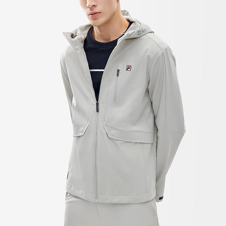 New FILA Jackets Men's Rapid Gray F11M211505F-GY