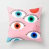 40/45/50 Mint Pink Throw Pillow Case Memphis Inspired Pattern Check Cushion Covers Home Sofa Chair Decorative Pillowcases