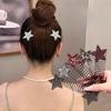 Spice Girls Style Rhinestone Star Hair Finishing Clips for Fashion Enthusiasts