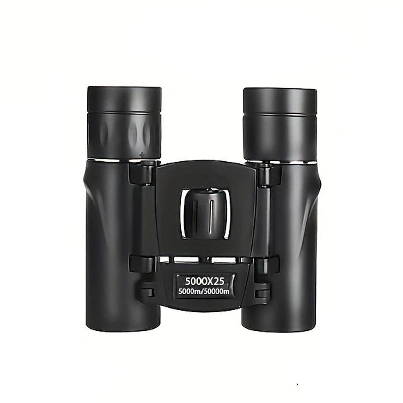 5000x25 HD Zoom BAK4 Telescope Jumelles Portable Powerful Folding Low Light Binoculars Long Range for Hunting Camping Hiking