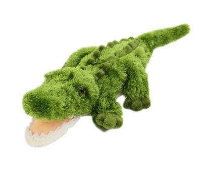 Flauschiges Krokodil Mittelgrün