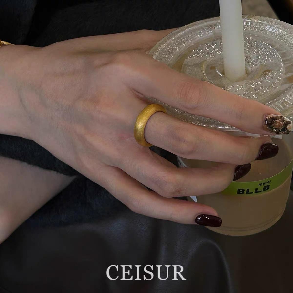 Средневековый винтажный придворный стиль золотой фритиллярийный рельефный кольцо легкая роскошь ретро высокая чувственность открытый дизайн кольцо opening adjustable