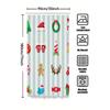 Tu Christmas Shower Curtain Festive Holiday Decor Bathroom Set Waterproof Farmhouse Style Modern Pattern Home Decoration Backdro