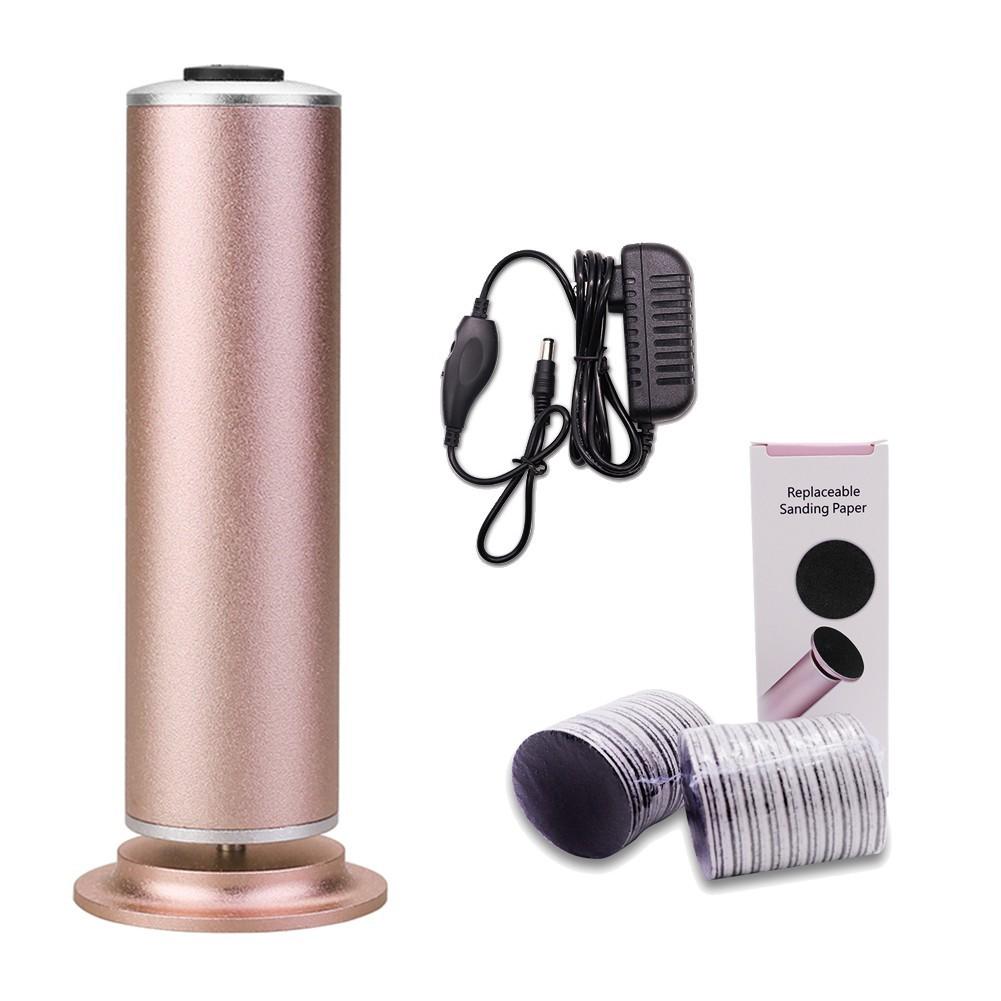 

600 об/мин Электрический аппарат для удаления мозолей на ногах, сухой, потрескавшейся кожи, мозолей, педикюрные инструменты, портативная машина для очистки ног Gold