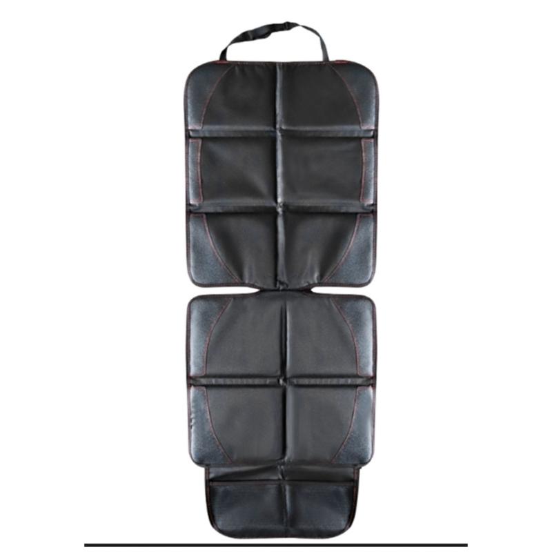 

PU Leather Car for Seat Cover Fit for All Baby Car Seats Mat Anti-Scratch Cushion Protector with Storage Mesh Pockets 1