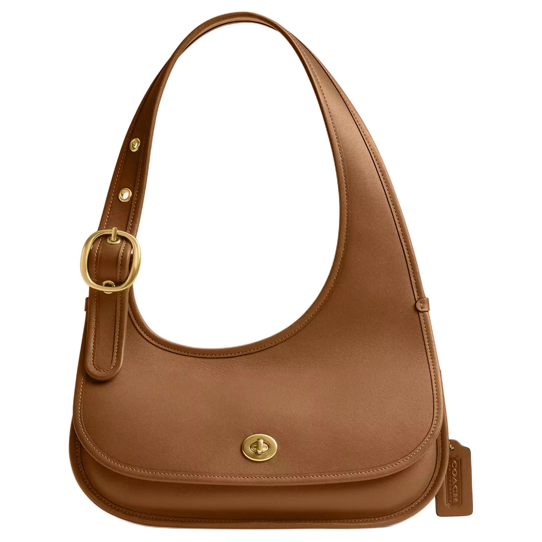 

Coach Cashin 28 Adjustable Shoulder Strap Logo Leather Crescent Bag Large Women shoulder bag Brass Honey-Brown CY923-B4T7J Basic Set (Bag+Dust Bag)