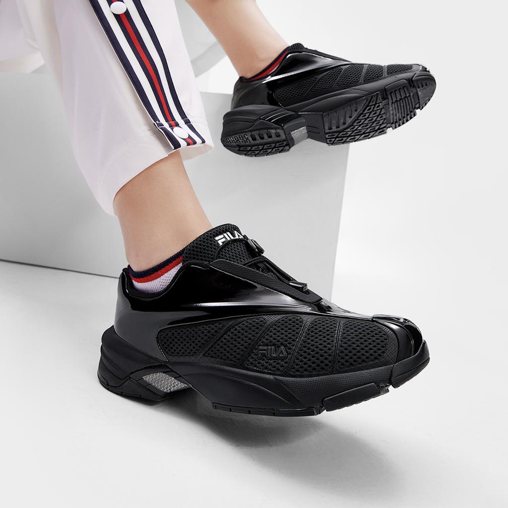 Fila Simple Versatile Solid Color Stain Resistant Dust Proof Wear Resistant Low Top Casual Shoes Women Casual Shoes Black F12W431116FBK