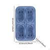 Silicone Chilled Cube Tray DIY Funny 3D Pet Shaped for Lemonade Coffee Drink Blue