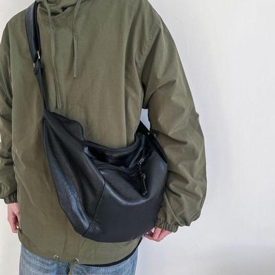 Retro Koreanischer Stil PU Leder Knödel Umhängetasche - Großes Fassungsvermögen, Weich, Schlicht, Lässige Schulter-Tragetasche (Ausgabe 2025)
