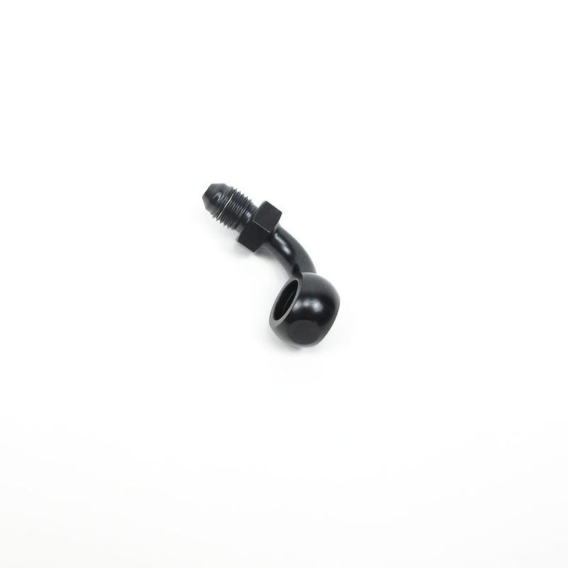 

Black Stainless 3/8 10mm AN3 90 Degree Banjo Brake Line Adaptor Fittings For Harley FXD,FAT BOB