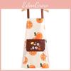 Womens Apron Kitchen Waterproof Oil Resistant Poucheds Cottons Baking Linen