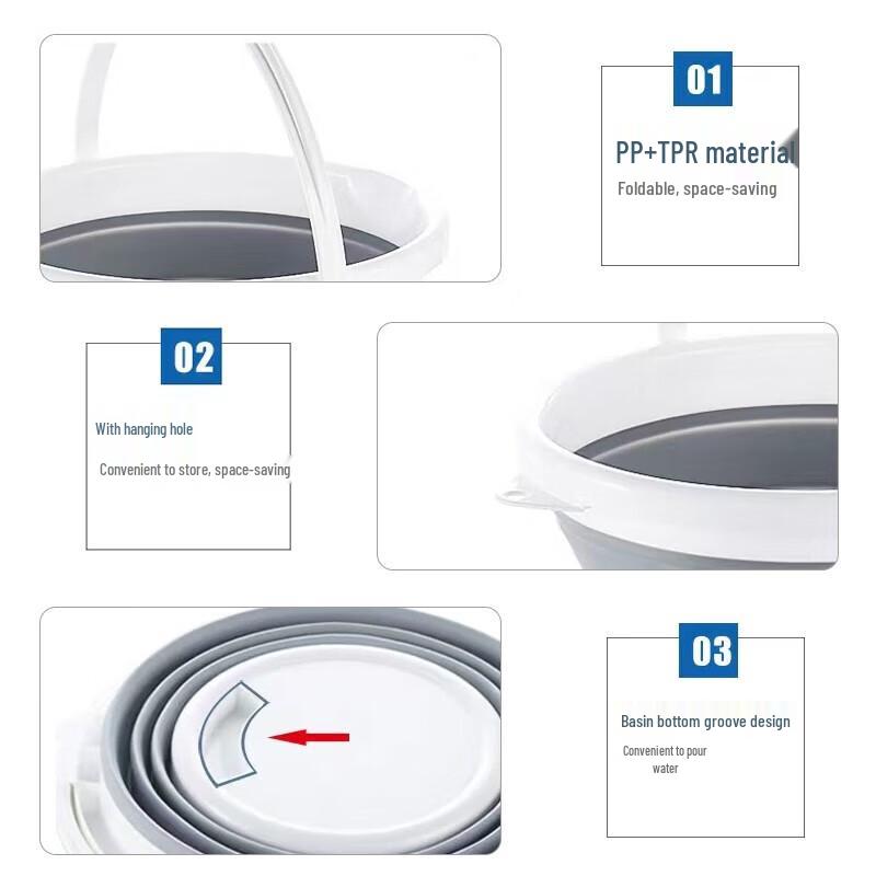 Portable Folding Multi-function Storage Bucket