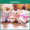 Plüsch-Katzen-Schlüsselanhänger mit PP-Baumwollfüllung für Taschen-Deko und Geschenkideen