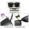 2 In 1 Magnetic Multi-Functional Night Vision Driving Sunglasses Magnetic Clip-On Lens Myopia Frames Sun Protection