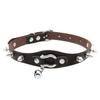 Collana girocollo nera borchiata Rivetto Borchia Punk Rock Campanellino Ecopelle Gotico Collare Donna Chocker Ragazze Harajuku Costume Gioiello Gotico