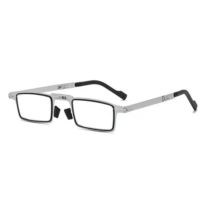 High-Definition Foldable Anti-Blue Light Reading Glasses—Screwless, Anti-Radiation, Ideal for Mid to Elderly Users