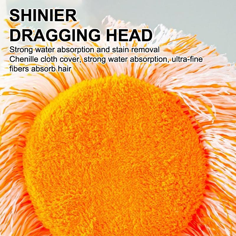 Decken Staubentfernungsmopp, Flexibler rotierender Bodenwischer, Wandwischer, Nass- und Trockenwischer, Bodenfliesen, Glasfenster, Auto-Reinigungswischer