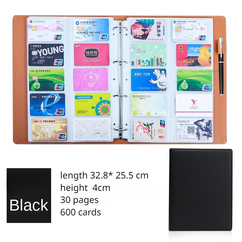 Visitenkartenhalter, Visitenkartenpaket, Bankkartenbuch mit großer Kapazität, kleines Kartenbuch, Kreditkartenaufbewahrung, Mitgliedskarten-Sammelbuch
