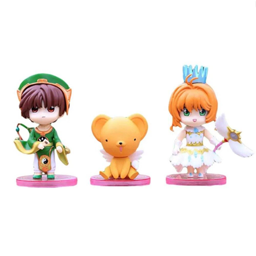 6pcs/set Cartoon Anime Card Captor Sakura Girl Figures PVC Model Collection Kid Gift Toy