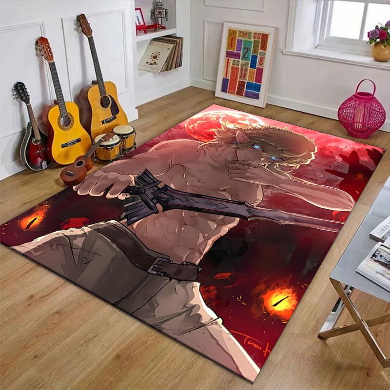 Game Zelda Printed Area Rug Carpet for Bedroom Living Room Home Decor Rugs Mat Non Slip Mat Rug for Bedside