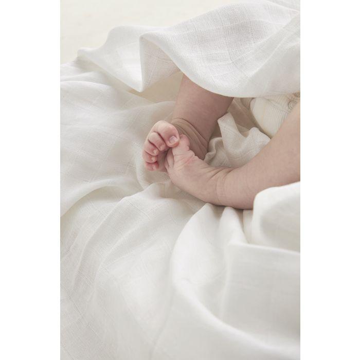Meyco Baby Uni serviettes hydrophiles - 6-pack - white - 70x70cm