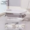 Foldable, Temperature-Sensing Baby and Toddler Bathtub for Sitting or Lying