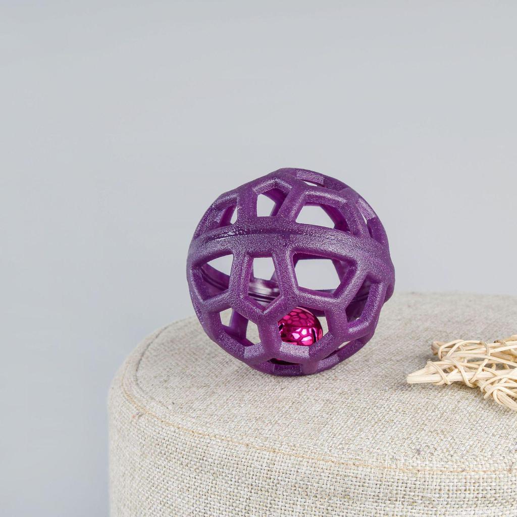 Durable Geometric TPR Pet Toy Ball for Dogs and Cats