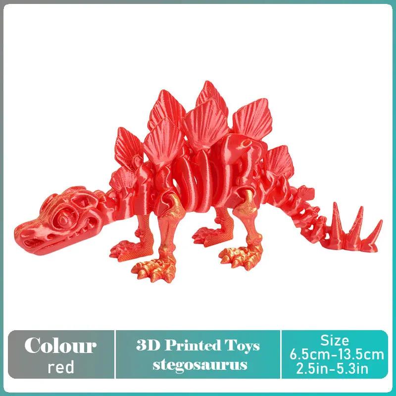 Tirannosauro Rex Stampato 3D Modello di Dinosauro Realistico Articolato Completamente Mobile Regalo di Compleanno Animali Realistici Decorazione da Scrivania