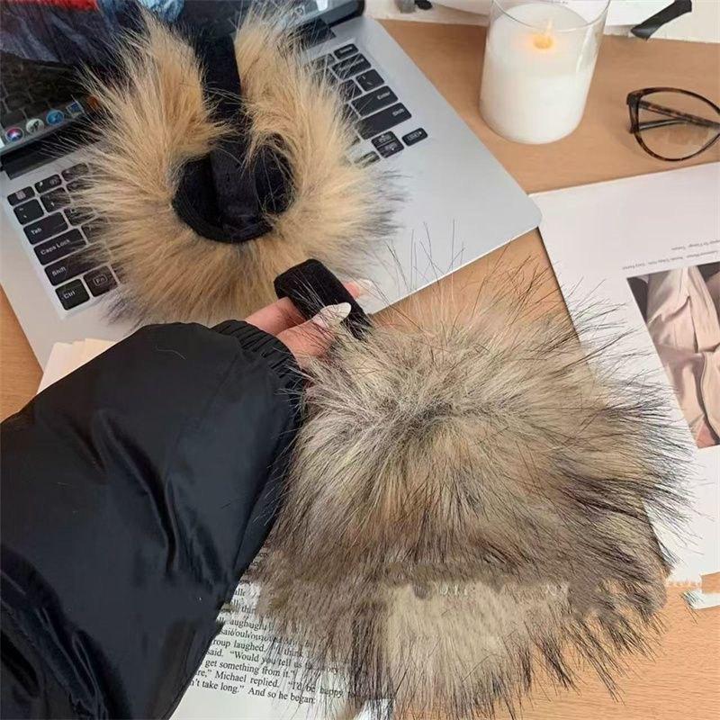 Women Winter Plush Ear Muffs Warm Fur Earmuffs Korean Cute Fashion Adjustable Headband Cold Protection Ear Cover Outdoor Gifts