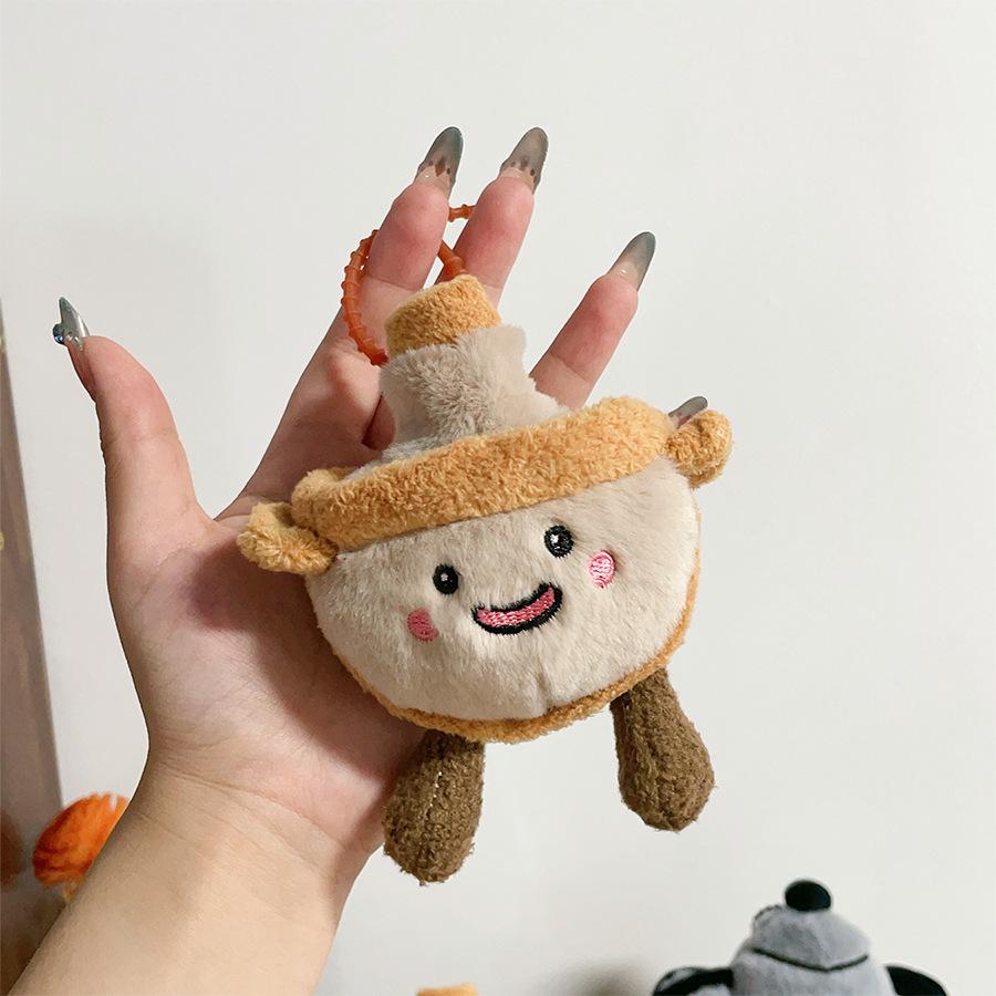 

Creative Copper Stove Doll Plush Teapot Doll Funny Bag Keychain Pendant Copper Stove Smiley Face Baby Gift 13cm