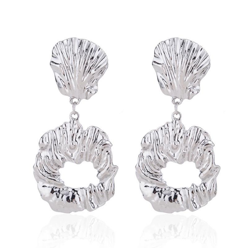 Chic Geometric Alloy Earrings Versatile Street Style Trendy Accessories Fashion