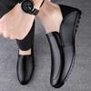 Men's shoes 2025 summer new trend flat-bottomed foot two wear stepping on heels leather shoes fashion outdoor business casual shoes men