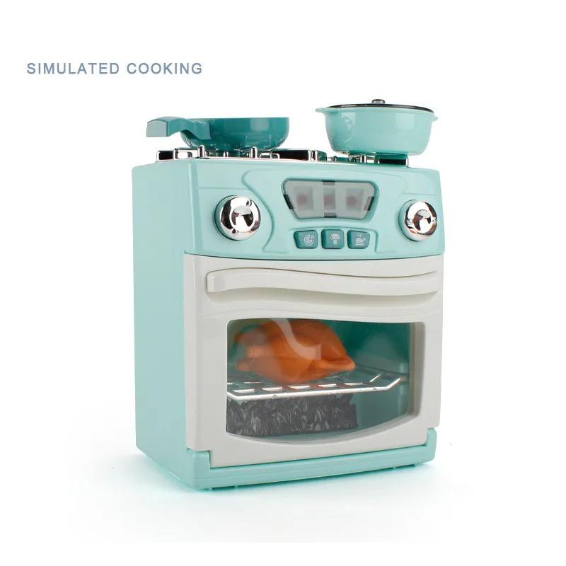 Kitchen Toys Set Kids Pretend Play Home Appliances Washing Machine Toaster Microwave Juicer Egg Cooker Girls Boys Play House Toy