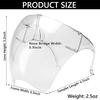 Oversized Eyewear UV 400 Safety Glasses Sunglasses Anti-Fog Goggles Visor