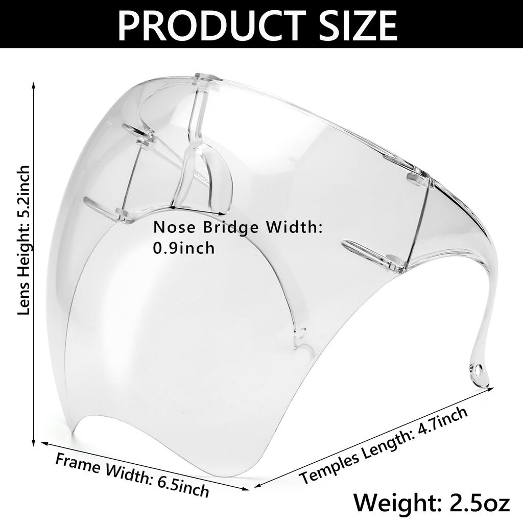 Oversized Eyewear UV 400 Safety Glasses Sunglasses Anti-Fog Goggles Visor