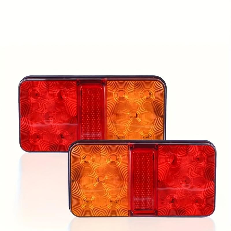 Universal 12V LED Trailer Tail Light, Brake Turn Signal Warning Lamp, Compact Durable Waterproof Design for Truck, RV, Camper