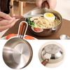 304 Stainless Steel Small Cookware Removable Handle Bowl Mixing Bowl Simple Salad Bowl  Universal