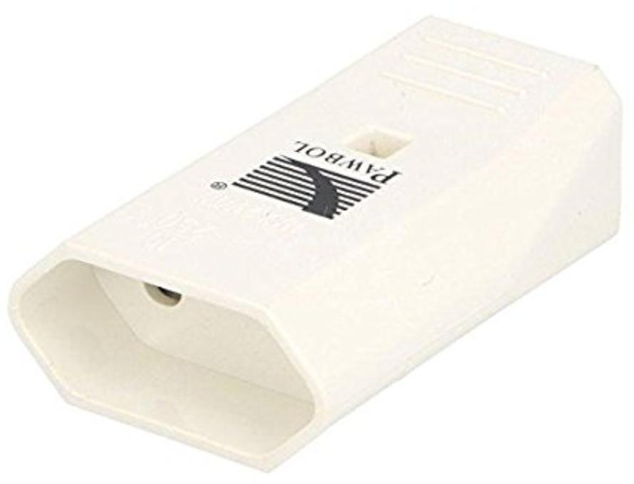 Gniazdo Płaskie B/U Euro 10A/250V Białe D.3109