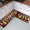 Waterproof Spices Kitchen Carpet Anti-fouling Spices Rug Skin Friendly Spices Kitchen Mat  Kitchen