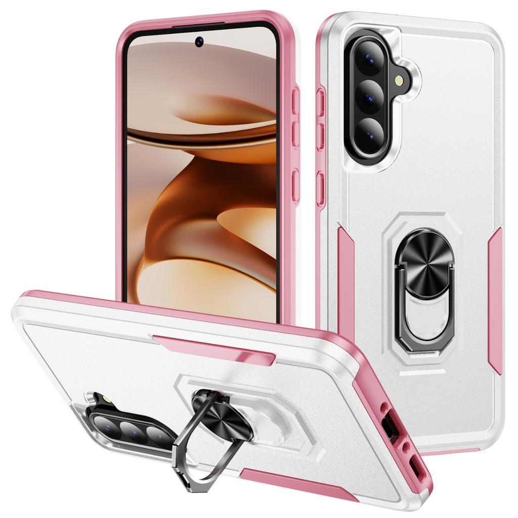 Für Samsung Galaxy A36 5G Hülle Militärische Schutzklasse Ring-Ständer PC+TPU Handyhülle