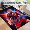 Custom Text Printed Rug Erling Haaland Non Slip Floor Carpet For Home Room Decor