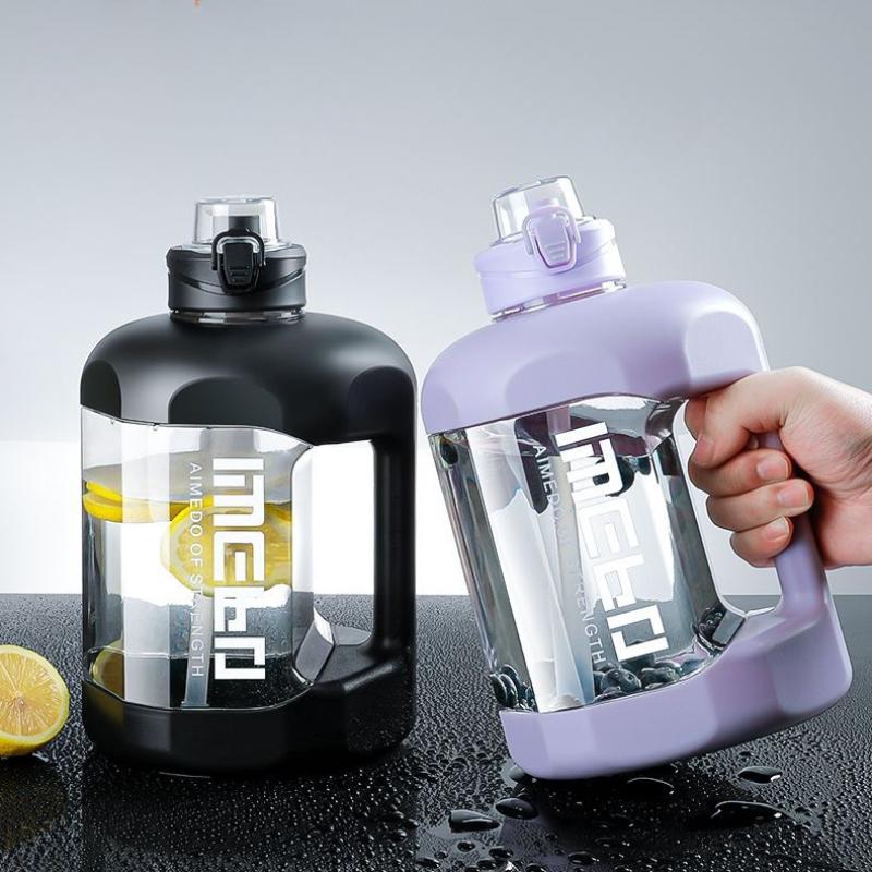 Drop-proof Large Capacity Net Red Tons Tons Bucket Sports Fitness Men and Women Students Portable Plastic Water Bottle